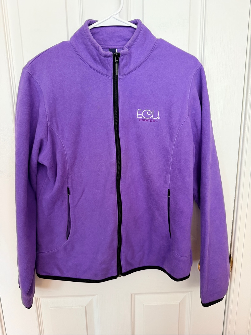Women’s ECU Pirates Purple Full-Zip Fleece Jacket Size Large